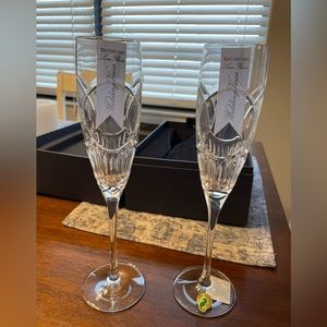 Brand New Waterford Champagne Flutes